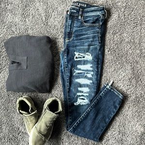 American Eagle Women’s Hi Rise Jegging. Size 6. Super Super Stretch X.